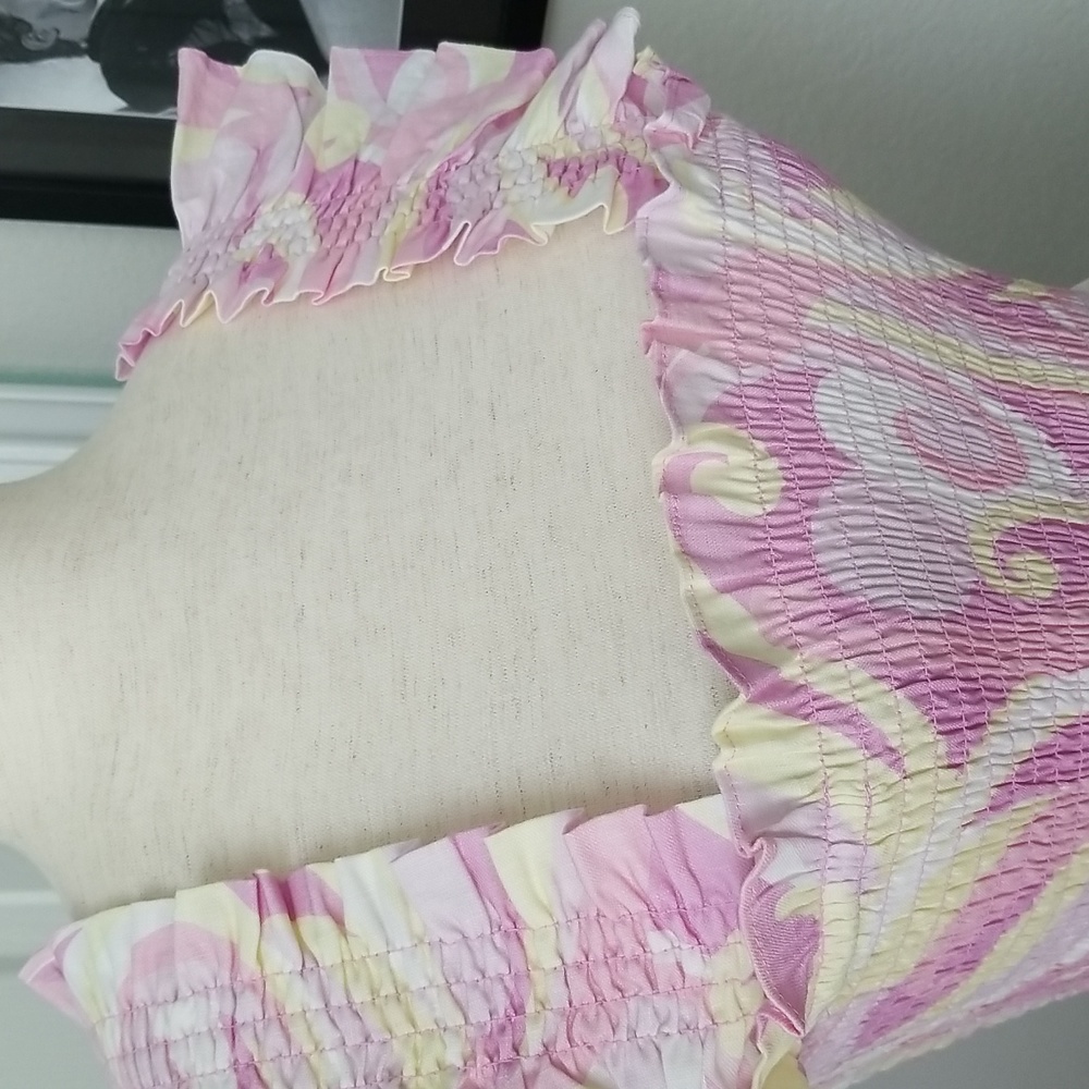 Hill House, The Paz Nap Top - Candy Kaleidoscope Linen,  NWT - Picture 9 of 12